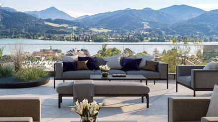 Dachterrasse des Hotelrestaurants „Freyheit“.