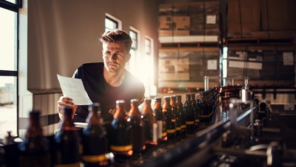 Eine Brauerei