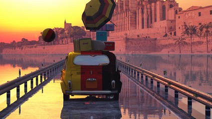 Ein deutsches Auto in Mallorca