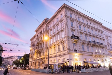 Außenansicht des Café Bellaria