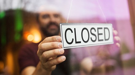 Ein geschlossenes Restaurant
