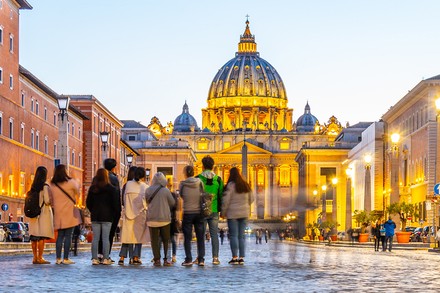 Der Vatikan bei nacht
