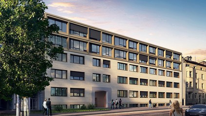 Grafik des neuen Stayery-Hauses in Stuttgart