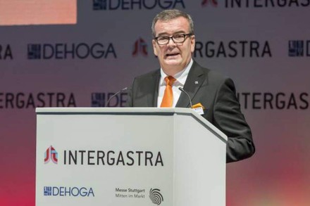 Fritz Engelhardt bei seiner Rede auf der INTERGASTRA