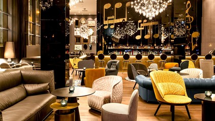 Die Lobby eines Hotels