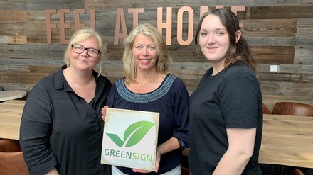 GreenSign-Zertifizierung für das Coffee Fellows Hotel in Dortmund