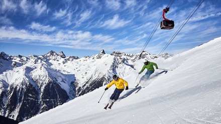 Skifahrer in Ischgl