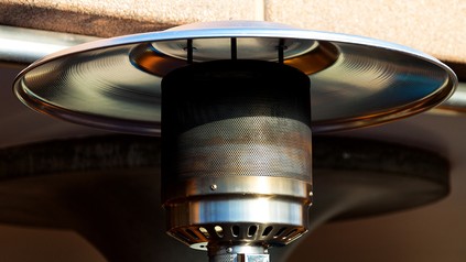 Heizpilz in Nahaufnahme