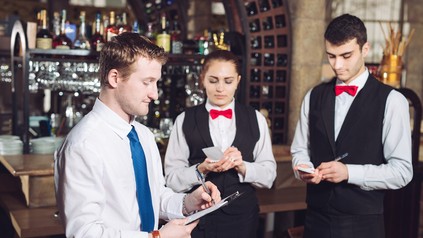 Kurzarbeiter in einem Restaurant