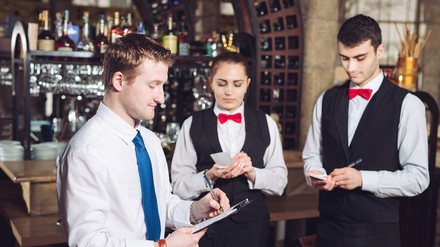 Kurzarbeiter in einem Restaurant