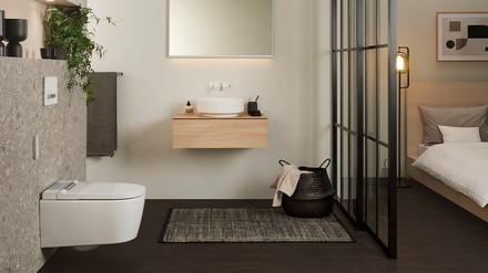 Vorgefertigte Systemeinheit im Hotelzimmer