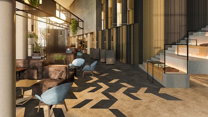 Lobby und Treppe im