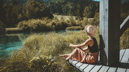 Frau in der Natur