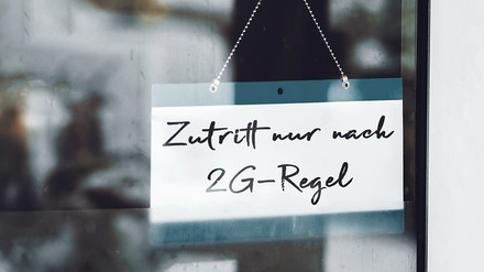 Zutritt 2G-Regel