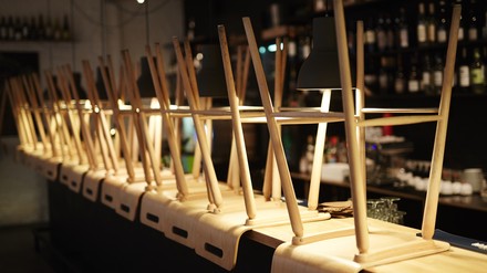 Ein geschlossenes Restaurant