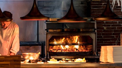 Ofen in einem Restaurant