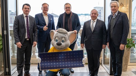 Matthias Gutbrod, Frank Scherer, Roland Mack, Dr. Jörg Mosolf und Jürgen Mack