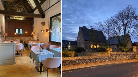 Außen- und Innenansicht des Grauen Hauses