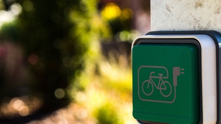 Steckdose für E-Bikes.