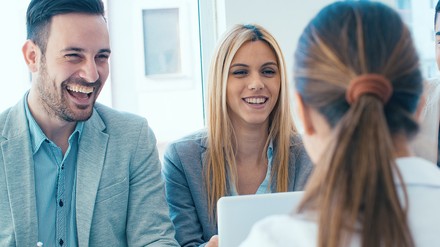 Ein Bewerbungsgespräch. (Symbolbild)