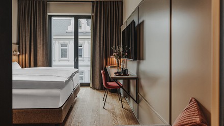 Ein Zimmer im Hive in Oldenburg.