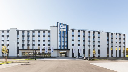 Der neue Hotelkomplex der Novum Hospitality in Augsburg.
