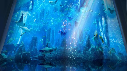 Eine Unterwasserlandschaft