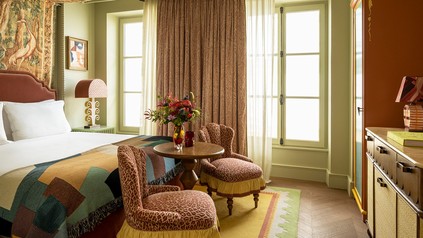 Ein Hotelzimmer im Hotel "Le Grand Mazarin"