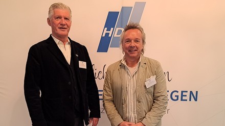 Jean Ploner, einer der Gründer des Leaders Club Deutschland zusammen mit Vorstandsvorsitzendem Frank Buchheister.