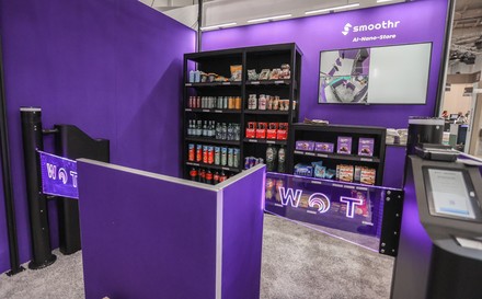 KI zum Anfassen: Auf der Internorga konnten Besucher das vollautonome Einkaufen im Pick & Go Store von VR Payment und Smoothr testen.