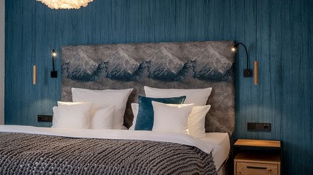 In der Familien Junior Suite haben alle Familienmitglieder Platz. (Foto: © Hotel Franks Oberstdorf)