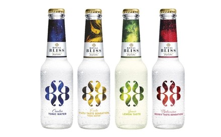 Die vier Sorten von Royal Bliss in der Flasche