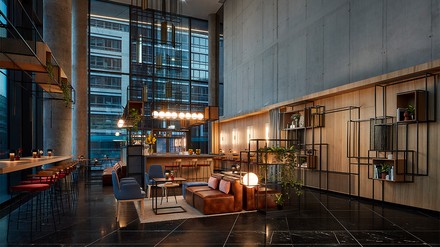 Lobby-Bar im NH Collection Frankfurt Spin Tower