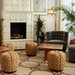 Wintergarten mit Kamin im neuen Hotel The Hoxton Charlottenburg