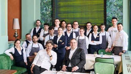 Das Restaurant-Team des Restaurants Lumières.