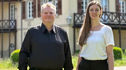 Manfred Knöpfle und Judith von Borstel von der Bliss Group sind die neuen Betreiber von Schloss Neckarbischofsheim