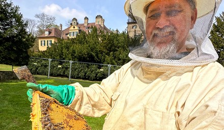 Imker Harry Rombach und die Schloss-Bienen