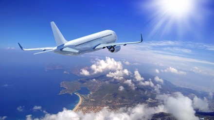 Flugzeug in der Luft