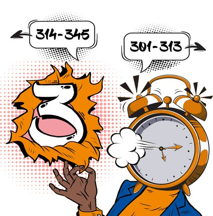 Eine Figur mit Wecker auf dem Kopf weist Hotelgästen den Weg. (Foto: Achat Hotels)