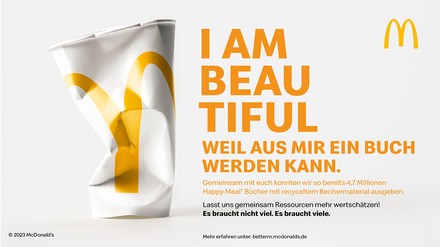 Papierbecher von mcDonald’s