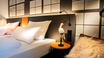So sehen die Zimmer im neuen Loginn Hotel Waiblingen aus.