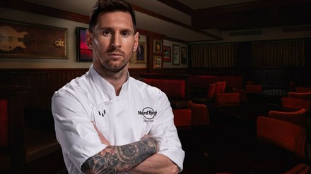 Lionel Messi präsentiert in Kooperation mit Hard Rock International seinen nächsten Burger.