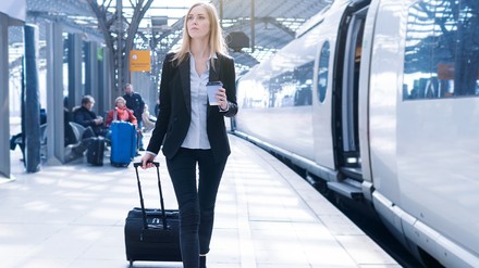 Frau auf Geschäftsreise