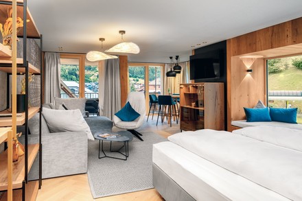 Viel Platz und Komfort in den neuen Familiensuiten. (Foto: © © Matthias Dengler)