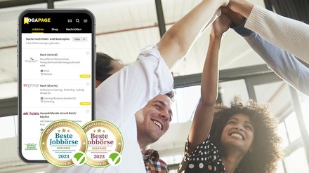 Die HOGAPAGE Jobbörse ist auch in diesem Jahr wieder die „Beste Jobbörse für Hotel und Gastronomie“ bei jobboersencheck.de.