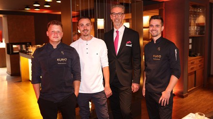 Robin Hofmann, Patrick Grieshaber, Christoph Unckell und Daniel Schröder