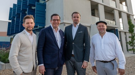 Michael Haiser, Dr. Dominik Benner, Nico Sauerland (CEO) und Ivan Mallinowksi
