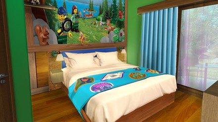 Der Elternschlafbereich in der Waldabenteuer Lodge