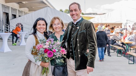 Familie Kröswang bei der Eröffnungsfeier in Pfaffenhofen