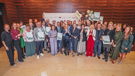 Strahlende Preisträger bei der Verleihung der Hospitality HR Awards in Köln